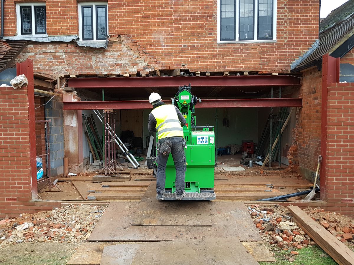 RSJ beam installation process